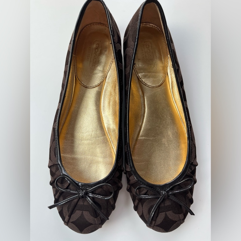 Coach Monogram Flats size 7